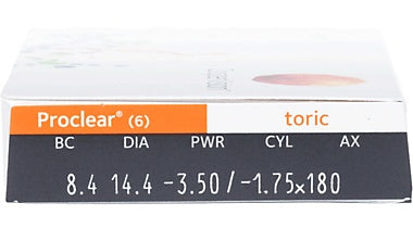 Proclear Toric Contact Lenses for Astigmatism 6 Pack by CooperVision
