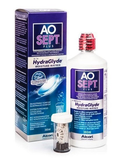Aosept Plus HydraGlyde Hydrogen Peroxide System 360ml