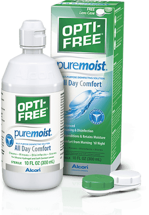 Solutions - Opti-Free Pure Moist Contact Lens Cleaner 300ml