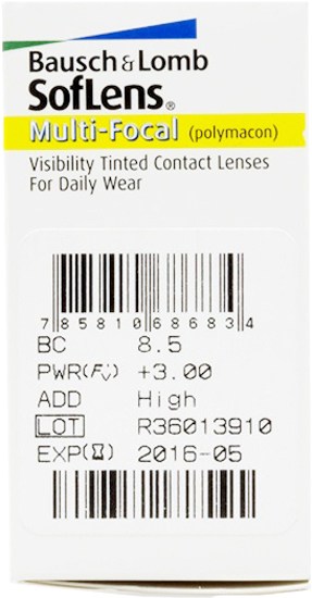 SofLens Multifocal monthly contact lenses 6 Pack